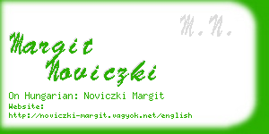 margit noviczki business card